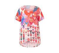 T-shirt donna MIAMODA taglie forti linea A motivo cuore 839915