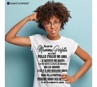 T-shirt Donna Mio Figlio Mi Ama e Questo Mi Basta Madre Mamma