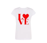 T-Shirt Donna Moda Love Fashion 100% Cotone Taglia da S aXXL