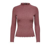 T-shirt donna Only Emma maniche lunghe col montant Rose XL