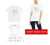 T-shirt DONNA ORIGAMI DOG BEAGLE cane DSHIRT DESIGNED SHIRT cotone bio