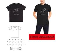T-shirt DONNA ORIGAMI DOG BOSTON TERRIER cane DSHIRT DESIGNED SHIRT cotone bio