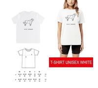 T-shirt DONNA ORIGAMI DOG SAINT BERNARD cane DSHIRT DESIGNEDSHIRT SAN BERNARDO