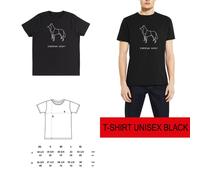 T-shirt DONNA ORIGAMI DOG SIBERIAN HUSKY cane DSHIRT DESIGNED SHIRT cotone bio