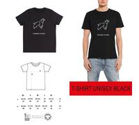 T-shirt DONNA ORIGAMI DOG SPRINGER SPANIEL cane DSHIRT DESIGNED SHIRT cotone bio