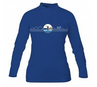 T-shirt donna PADDLEBOARDING BLUE lycra manica lunga - taglia: M