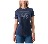 T-Shirt Donna Pedalare blu scuro