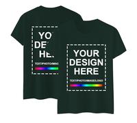 T-Shirt Donna Personalizzabile con Foto E Scritta T-Shirt Stampa Fronte Retro Progetta La Tua Maglietta Design Unico E Originale Tee Top Personalizzata su Richiesta Maglia Donna Manica Corta