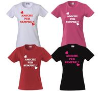 T-Shirt Donna Personalizzata Amiche Per Sempre PS 28870-003