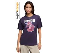 T-SHIRT DONNA PUMA GRAPHICS RELAXED FLOWER TEE - 691908-64 col. viola