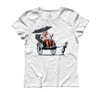 T-shirt donna Rickshaw riscio' turismo street art London New York