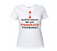t-shirt donna scritta questa donna ha un fidanzato stupendo regalo san valentino
