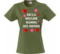 T-shirt Donna Sei La Mamma Migliore Del Mondo Festa Della Mamma PS 28870-001