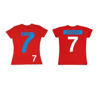 T-SHIRT DONNA SEVEN FIGHTERS MILA SHIRO PALLAVOLO PERSONALIZZATA TEAM SHIRT