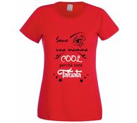 T-SHIRT DONNA Sono una mamma COOL perchè TATUATA tattoo MAGLIETTA IRONICA regalo