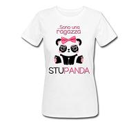T-Shirt Donna Sono Una Ragazza STUPANDA! Panda Divertente Kawaii Fashion!