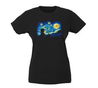 T-shirt Donna - Super Mario Notte stellata