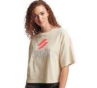 T-shirt donna Superdry Code Sl Stacked Apq Boxy in cotone M
