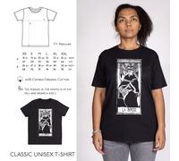 T-shirt Donna Tarot La Papesse Ispirato ai TAROCCHI DI MARSIGLIA lettura carte