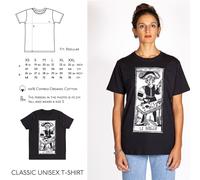 T-shirt Donna Tarot Le Bateleur Ispirato ai TAROCCHI DI MARSIGLIA Il Bagatto