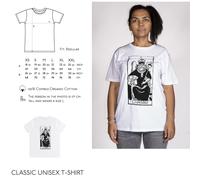 T-shirt Donna Tarot L'IMPERATRICE Ispirato TAROCCHI DI MARSIGLIA lettura carte