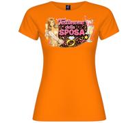 T-Shirt Donna Testimone della Sposa - Addio al Nubilato & Matrimonio | Italia...