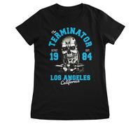 T-Shirt Donna The Terminator Ufficiale Los Angeles 1984 Nera