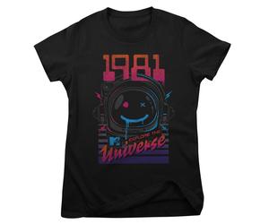 T-Shirt Donna Ufficialmente Licenziata MTV - 1981 - Esplora L'Universo