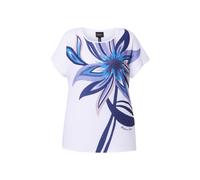 T-shirt donna Ulla Popken taglie forti fiore oversize girocollo mezza...