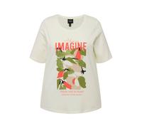 T-shirt donna Ulla Popken taglie forti Imagine Classic girocollo mezza...
