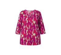 T-shirt donna Ulla Popken taglie forti linea A girocollo 3 4 maniche 842604