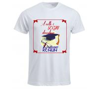 t-shirt donna uomo scritta sogni diventano realta' laurea laureata laureato
