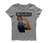T-shirt donna WE CAN DO IT MANIFESTO FEMMINISMO Rosie the Riveter 2