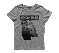 T-shirt donna WE CAN DO IT MANIFESTO FEMMINISMO Rosie the Riveter Westinghouse