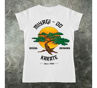 T-Shirt Donne Miyagi Do Cobra Kai Karate Kid Anni '80 Eagle Fang Do Jo