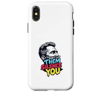 T-shirt "Don't Let Them Silence You" - Freedom of Speech Tee Custodia per iPhone X/XS