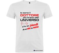 T-shirt Dottore più Bravo dell’Universo con Fidanzata che mi Ama da Morire