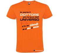 T-shirt Dottore più Bravo dell’Universo con Fidanzata che mi Ama da Morire
