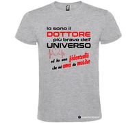 T-shirt Dottore più Bravo dell’Universo con Fidanzata che mi Ama da Morire