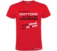 T-shirt Dottore più Bravo dell’Universo con Fidanzata che mi Ama da Morire