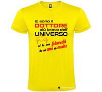T-shirt Dottore più Bravo dell’Universo con Fidanzata che mi Ama da Morire
