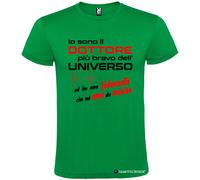 T-shirt Dottore più Bravo dell’Universo con Fidanzata che mi Ama da Morire