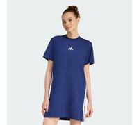 adidas Femme Essentials 3-Stripes Tee Dress, Dark Blue/White, XXL