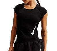 NIKE Maglia funzionale 'TEMPO SWOOSH' nero / bianco Donna NIKE XS