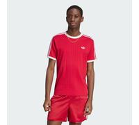 ADIDAS ORIGINALS Maglietta 'DROP NEEDLE 3-STRIPES' rosso / bianco Uomo - Streetwear - Maglie e T-shirt - T-shirt ADIDAS ORIGINALS XXL