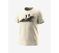 T-shirt Dynafit Graphic bianco beige manica corta - L