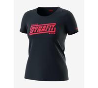T-shirt Dynafit Graphic manica corta blu notte fucsia donna - XL