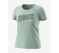 Dynafit Graphic - T-Shirt - donna I44 D38 Green/Dark Green/Pink woman Bluesign,Cotone Organico/Biologico