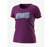 T-shirt Dynafit Graphic manica corta lilla celeste donna - M