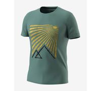 Dynafit Transalper Graphic S/S M - T-shirt - uomo L Green/Black/Dark Yellow man Polygiene,Recycled Polyester,Tencel/Lyocell